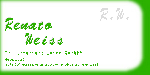 renato weiss business card